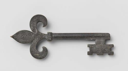 Key with barrel shank by anonymous