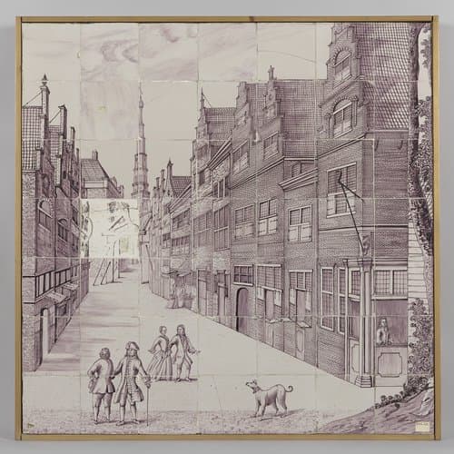 Tegeltableau van 49 tegels by anonymous