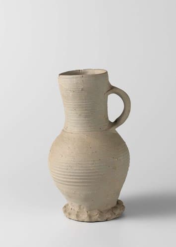Ribbed jug by anonymous