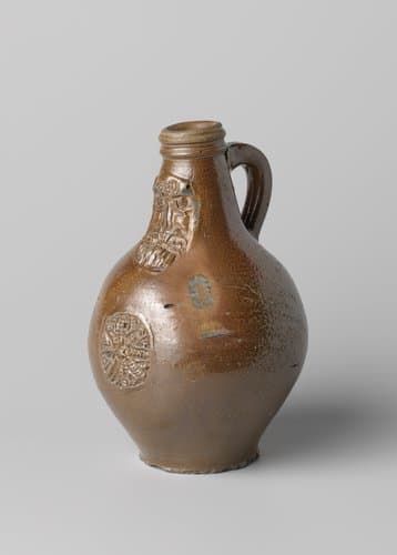 Jug (Bartmann jug) with a roundel in a medallion by anonymous
