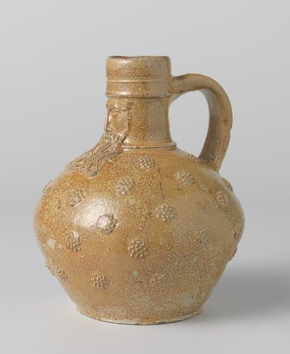Jug (Bartmann jug) with speckled orbs by anonymous
