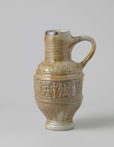 Jug with scenes of a dancing couple by anonymous