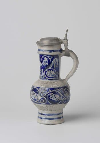 Jug with a horse and scrolls by anonymous