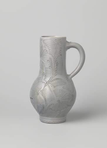 Jug with flowering plants by anonymous