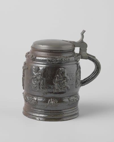 Tankard with Christian scenes by anonymous