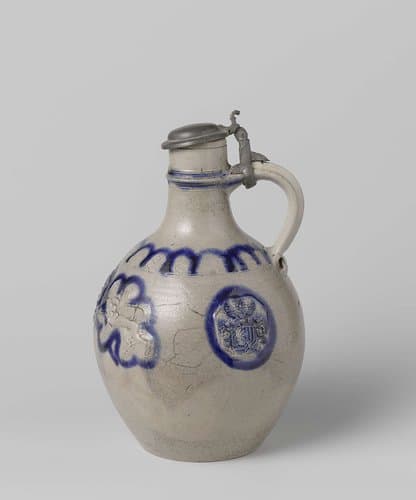 Jug with a coat of arms and lions by anonymous