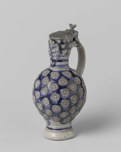 Jug with a mask and medallions by anonymous