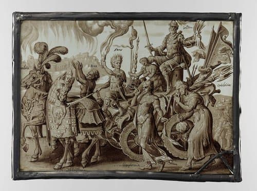 Ruit met De Triomf van de Oorlog (Bellum) by anonymous
