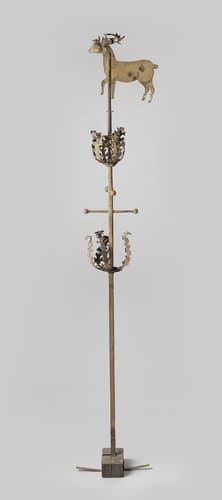 Windwijzer met hert als vaan by Unknown Artist