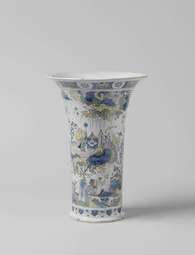 Vaas, beschilderd met chinoiserieën by anonymous