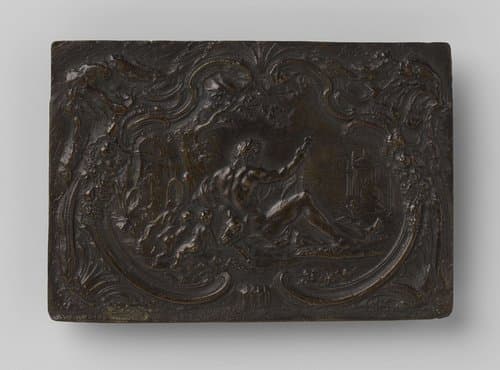 Plaquette met de stroomgod Tiber by anonymous