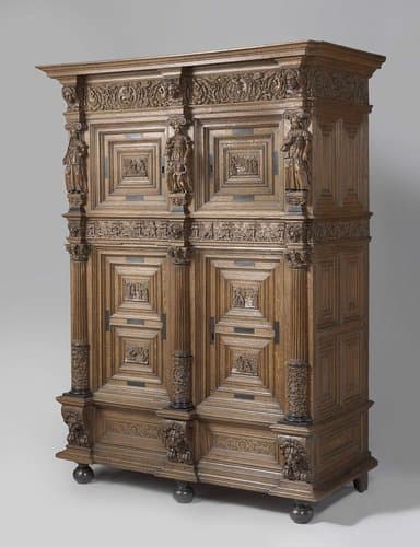Ornamental cabinet with biblical motifs by anonymous
