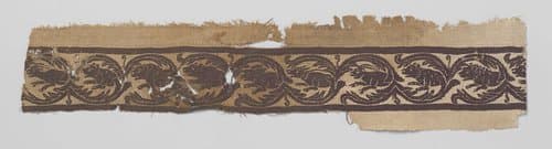 Weefselfragment met sierstrook by anonymous