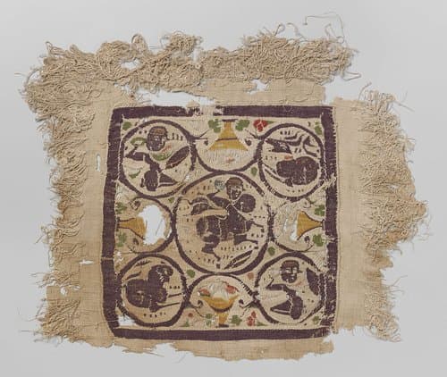 Weefselfragment met tabula by anonymous