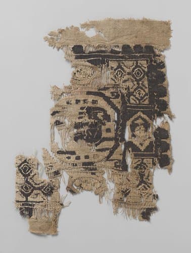 Weefselfragment met tabula by anonymous