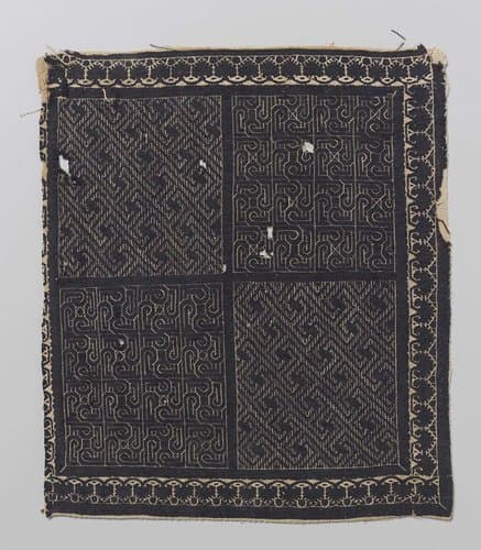 Weefselfragment met tabula by anonymous