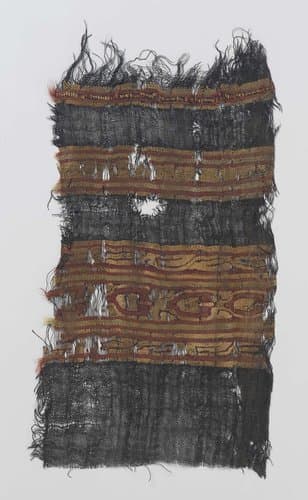 Weefselfragment in tapijtwerk by anonymous