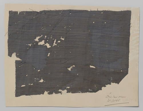 Zijdeweefsel in blauw en wit schijnpatroon by anonymous