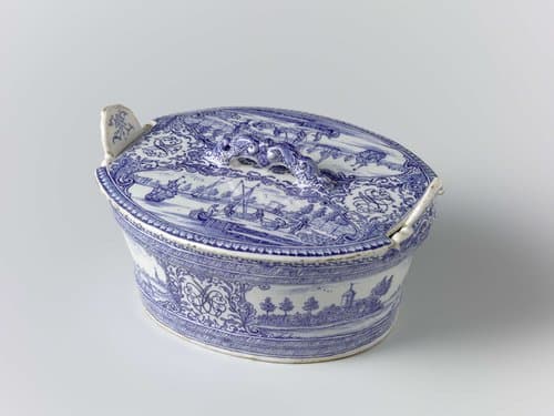 Two butter dishes by anonymous