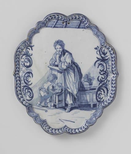 Plaat van faïence by anonymous