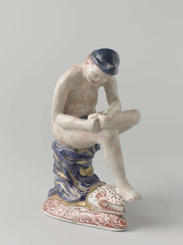 Doornuittrekker van faïence by anonymous