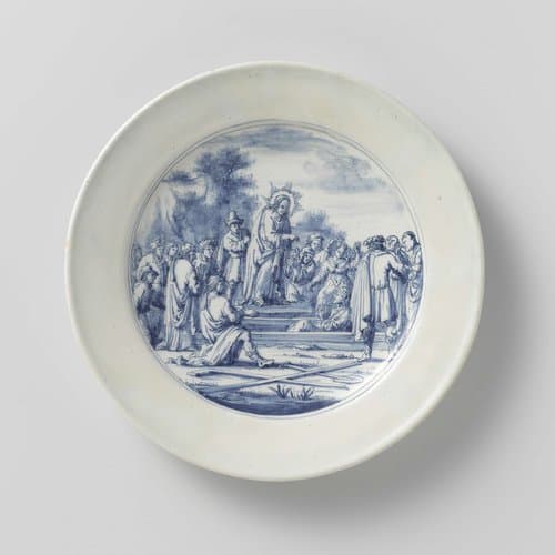 Bord met de opwekking van Lazarus by anonymous