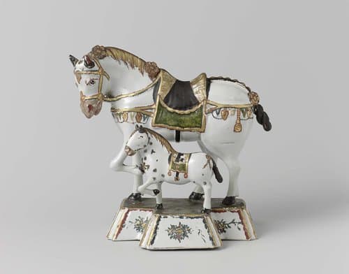 Paard met veulen by anonymous