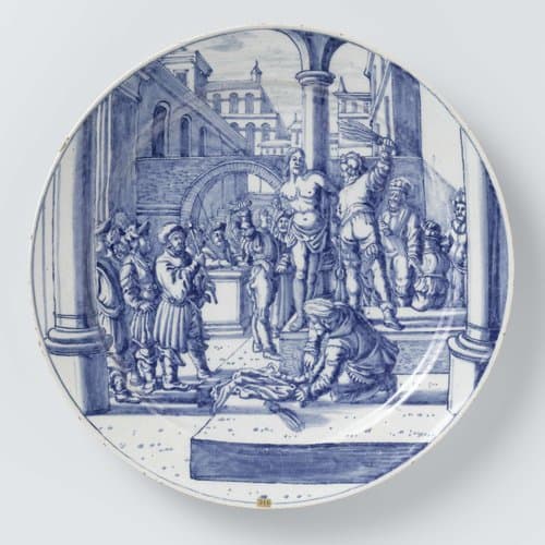 Bord met de geseling van Jezus