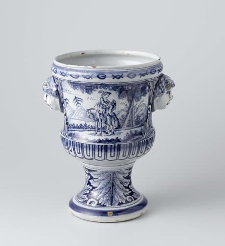 Two flower pot holders (cache-pots) by anonymous
