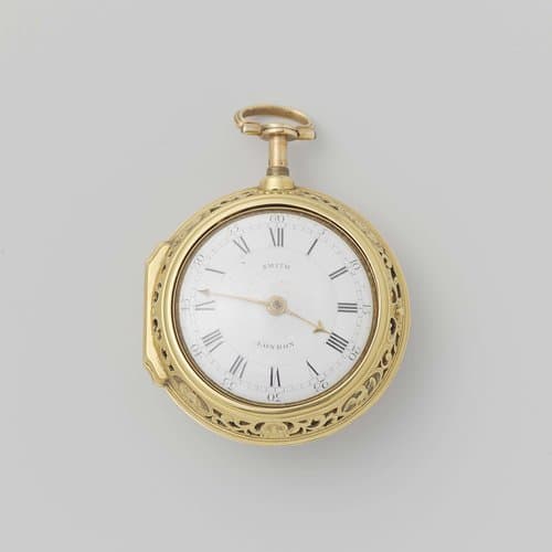 Watch with a Chased Scene of the Wedding at Cana by John Smith of Chichester