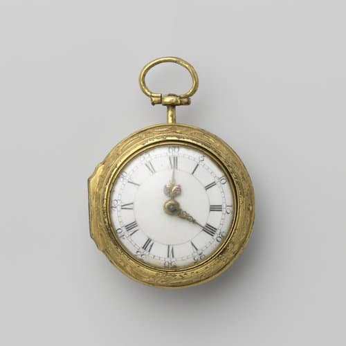 Horloge van verguld koper by T. Moore