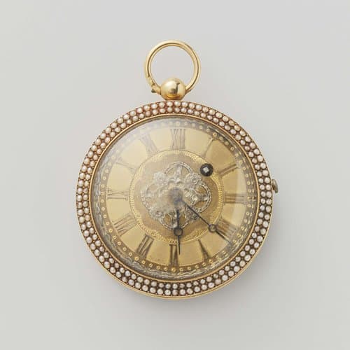 Horloge met parels by anonymous