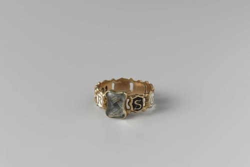 Ring met inscriptie ‘souvenir’ by anonymous