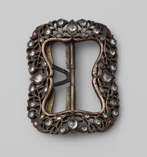 Ceintuurgesp van zilver en koper by anonymous