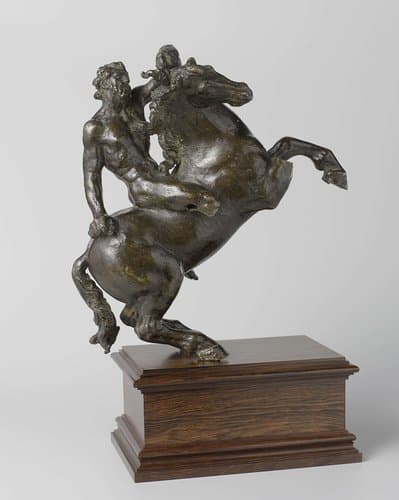 Rider on a rearing horse by Gianfrancesco Rustici