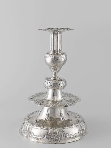 Three candlesticks by Willem Brugman