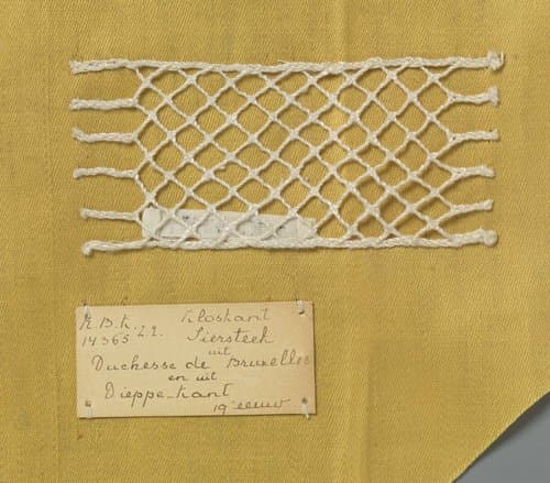 Staal kloskant met grove draad als voorbeeld van een Dieppe-grond by anonymous