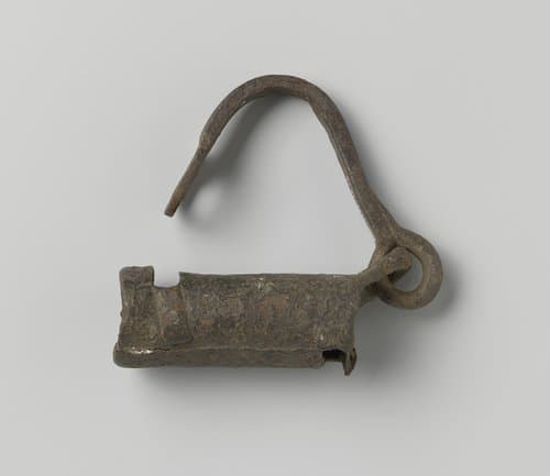 Hangslot van ijzer by Unknown Artist