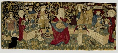 De heilige maagschap (antependium) by anonymous