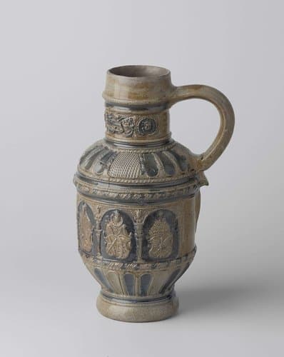 Jug with a representation of the electors by Jan Baldems Mennicken