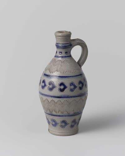 Jug with stylized floral ornamentation by anonymous