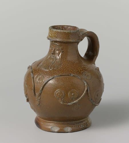 Bartmann (bearded-man) jug by anonymous