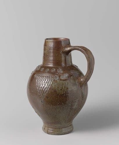 Jug with ribbed neck by anonymous