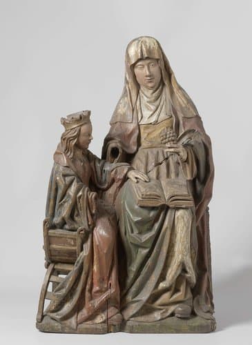 The Virgin and Child with St Anne by anonymous
