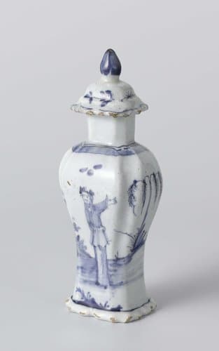 Two small lidded jars