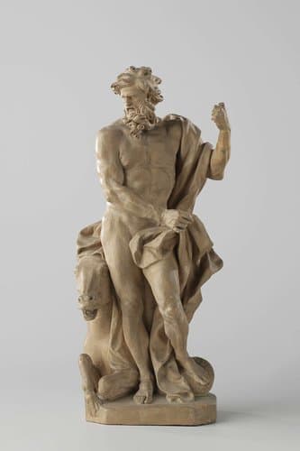 Neptunus met een hippocamp by Jacob Cressant