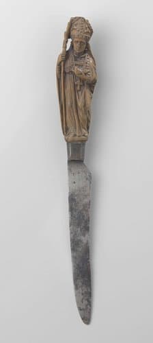 Knife with a Handle Representing a Bishop by anonymous