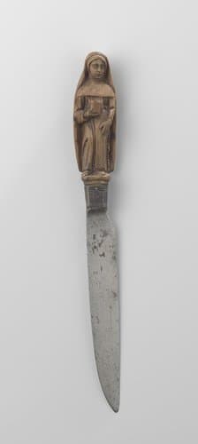 Knife with a Handle Representing a Nun with a Flaming Heart by anonymous
