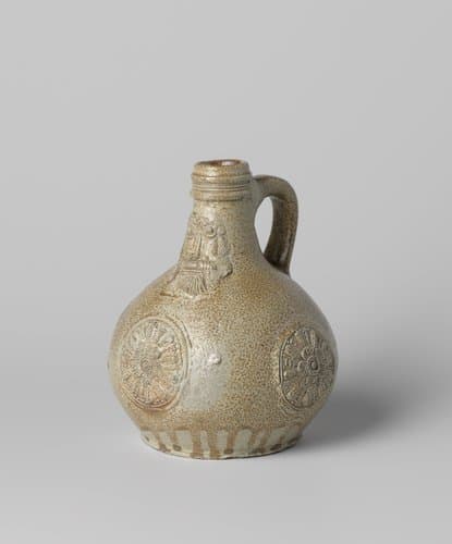 Jug (Bartmann jug) with a roundel in a medallion by anonymous
