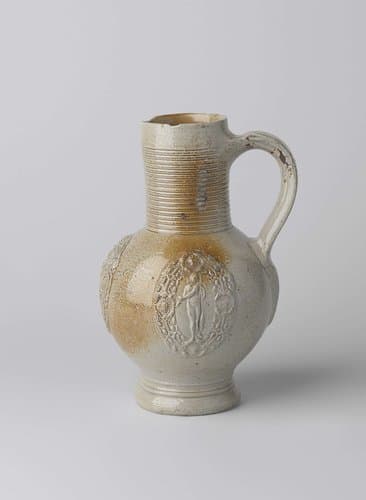 Jug with Lucretia and ribbed neck by anonymous